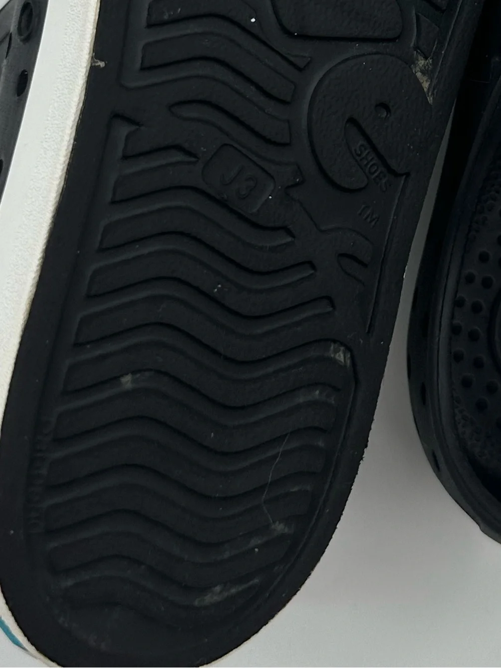 Native Black Beach Water Slip on Shoes size Junior 3
